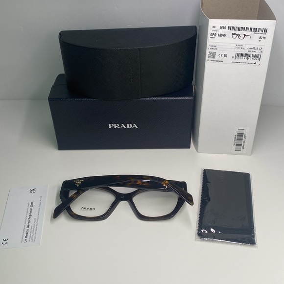 New Authentic Prada PR 18WV tortoise VPR 18W Eyeglasses - Picture 10 of 14
